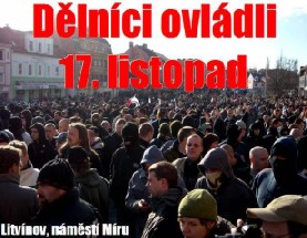 Shrom&aacute;žděn&iacute; na n&aacute;měst&iacute; M&iacute;ru, 17. listopadu 2008 Litv&iacute;nov